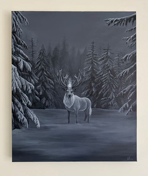 "Crown of Frost and Light" Original Painting